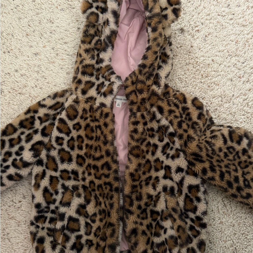 Tucker and Tate — size 4 Leopard Print Kids Jacket with Hood